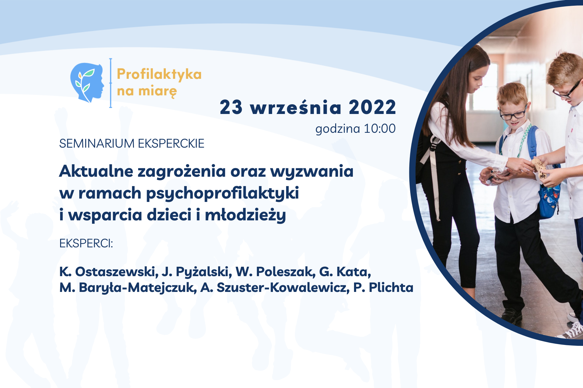 Projekt Profilaktyka na miarę - seminarium eksperckie - zaproszenie - grafika